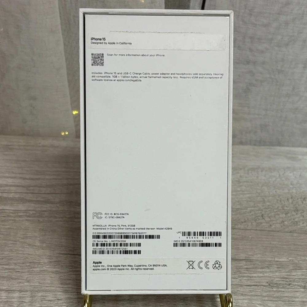 Box Only for Apple iPhone in Rose Gold